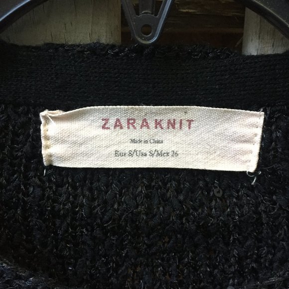 Zara Knit black sequin cardigan - size S - Picture 3 of 11